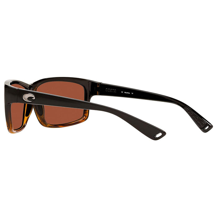 Costa Del Mar Mens Cut Coconut Fade Frame Copper Green Mirror Polarized 580p Lens Sunglasses - UT52OGMP