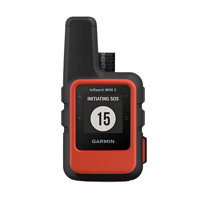 Garmin inReach Mini 2 Flame Red Hiking Handheld Lightweight and Compact Satellite Communicator - 010-02602-00