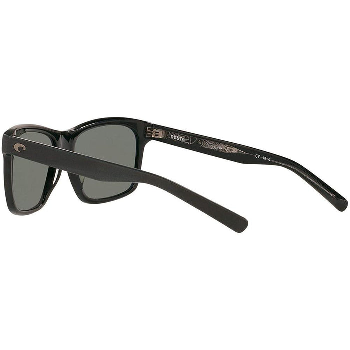 Costa Del Mar Mens Aransas Matte Black Frame Gray Polarized Lens Sunglasses - ARA11OGGLP - WatchCo.com