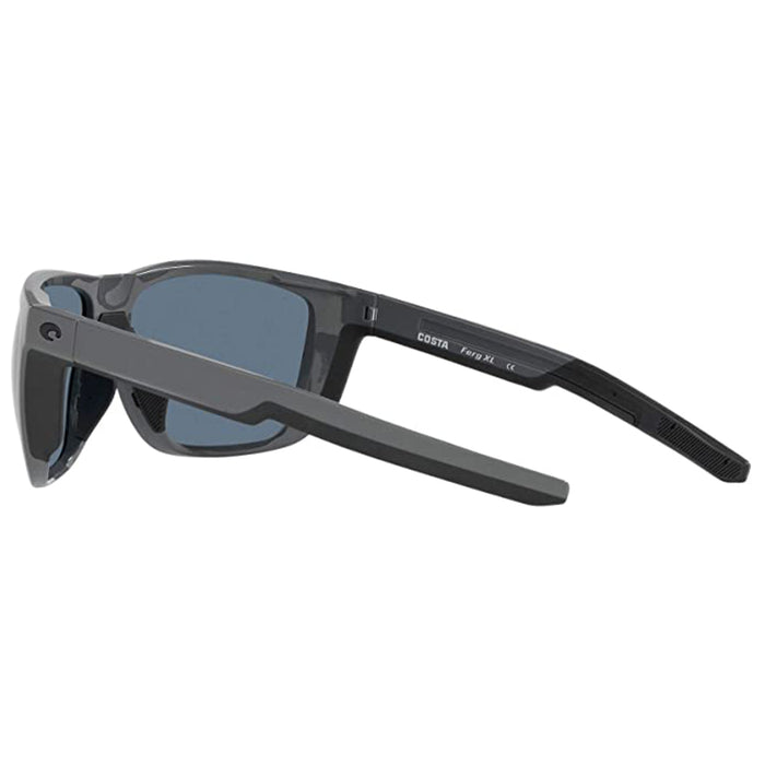 Costa Del Mar Mens 6s9012 FERG XL Shiny Grey Rectangular Sunglasses - 6S9012-SHINGRYGRY