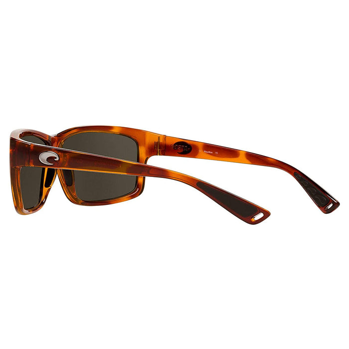Costa Del Mar Mens Cut Honey Tortoise Frame Grey Blue Mirror Polarized 580G Lens Sunglasses - UT51OBMGLP