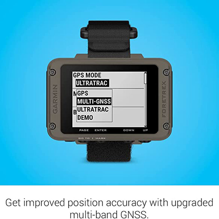 Garmin Foretrex 901 Ballistics Edition Upgraded Multi-Band GNSS Longer Battery Life Wrist-Mounted GPS Navigators - 010-02760-00