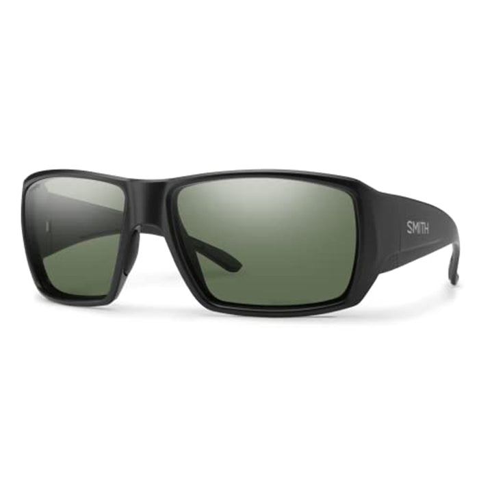 Smith Unisex Matte Black Frame Chromapop Gray Green Mirror Lens Polarized Guides Choice Performance Sunglasses - 20588100357L7