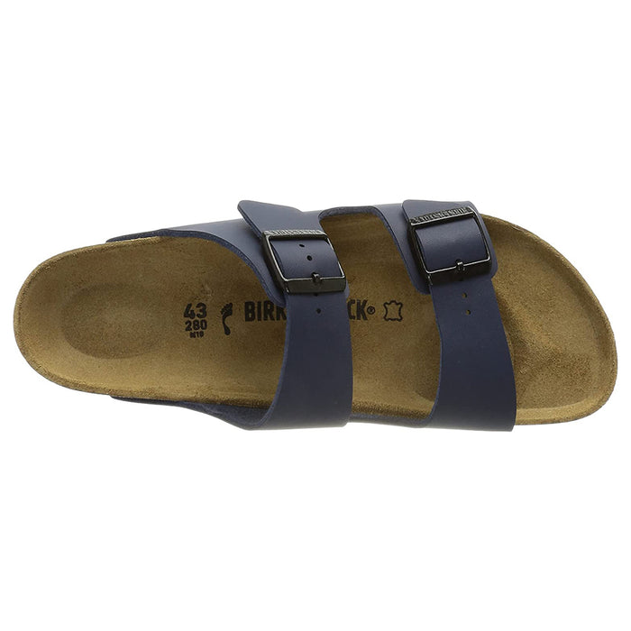 Birkenstock Unisex Blue Birko-Flor 37 N EU Arizona Leather Sandal - 51753-37