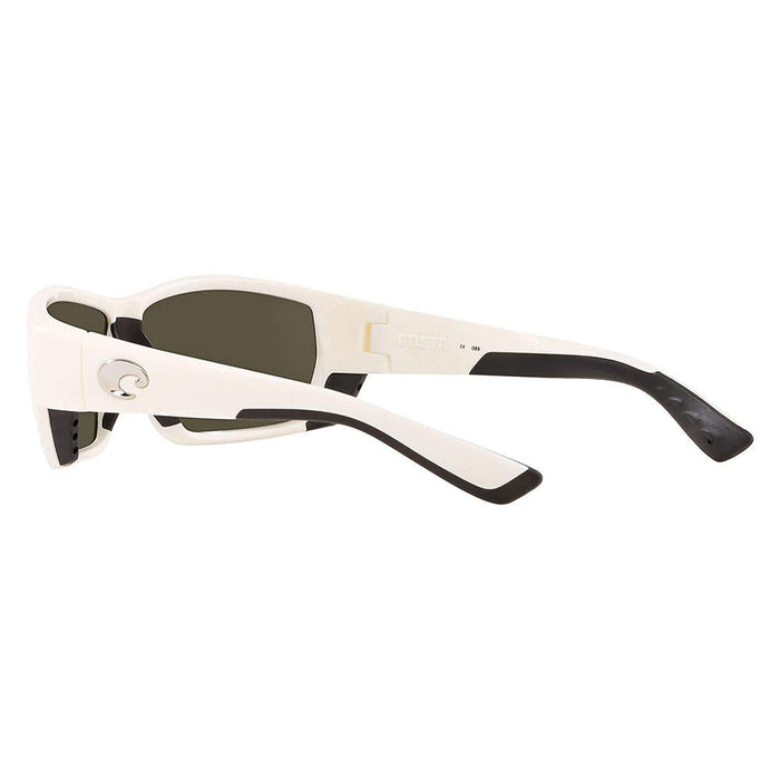 Costa Del Mar Mens Tuna Alley White Frame Grey Blue Mirror Polarized 580g Lens Sunglasses - TA25OBMGLP