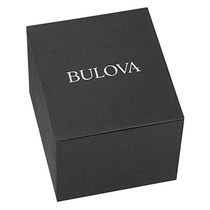 Bulova Womens Diamonds Automatic Blue Dial Silver Stainless Steel Band Watch - 96P191