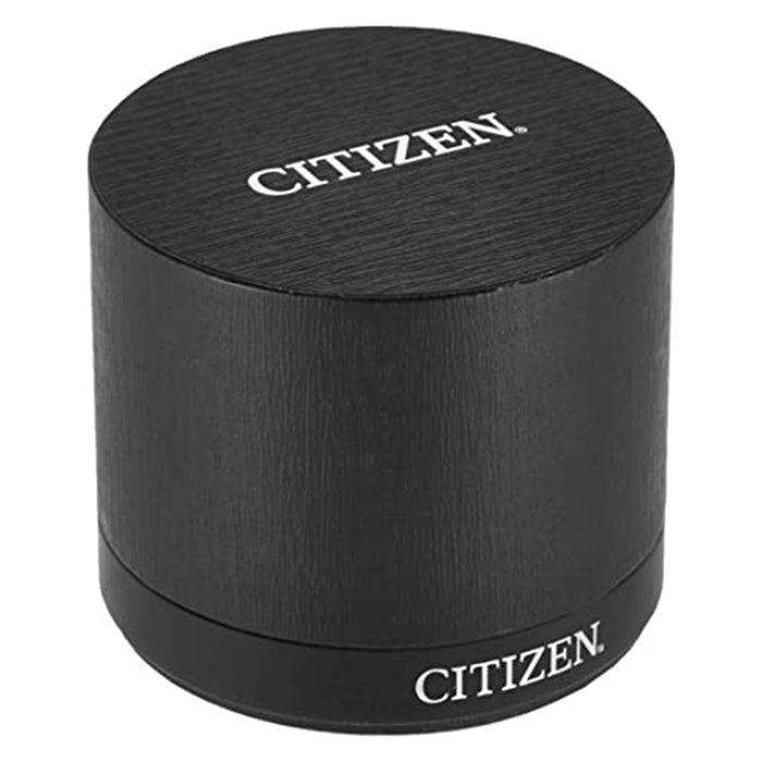 Citizen Mens Eco-Drive Black Ion-Plated Dial Band Axiom Stainless Steel Watch - AU1065-58E