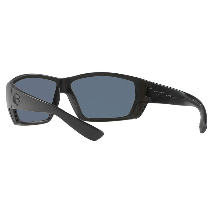 Costa Del Mar Mens Tuna Alley Blackout Frame Grey Polarized 580p Lens Sunglasses - TA01OGP