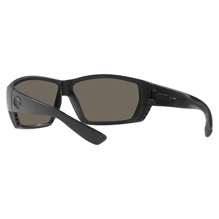 Costa Del Mar Mens Tuna Alley Blackout Frame Grey Blue Mirror Polarized 580g Lens Sunglasses - TA01OBMGLP