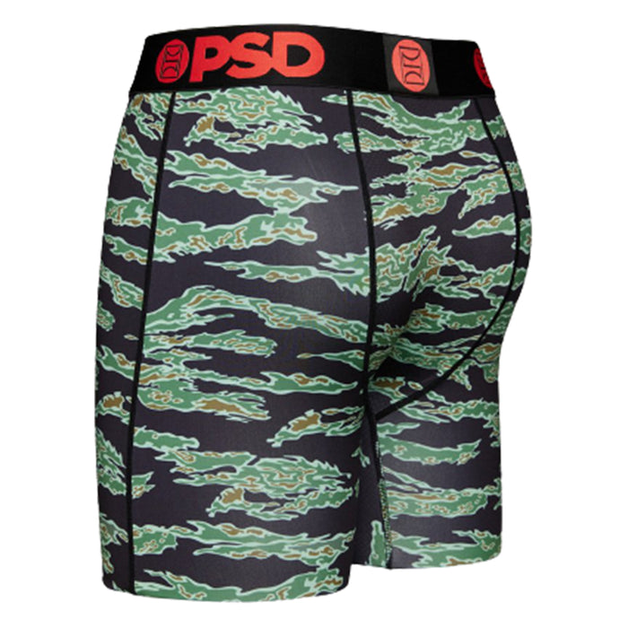 PSD Men's Black Warface Tiger Camo Boxer Briefs Underwear - 321180044-BLK