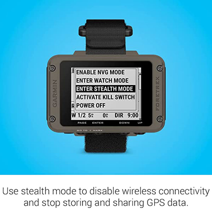 Garmin Foretrex 901 Ballistics Edition Upgraded Multi-Band GNSS Longer Battery Life Wrist-Mounted GPS Navigators - 010-02760-00
