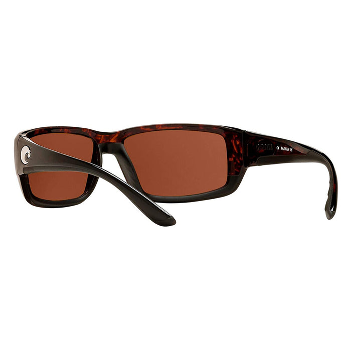 Costa Del Mar Mens Fantail Tortoise Frame Copper Green Mirror Polarized 580p Lens Sunglasses - TF10OGMP