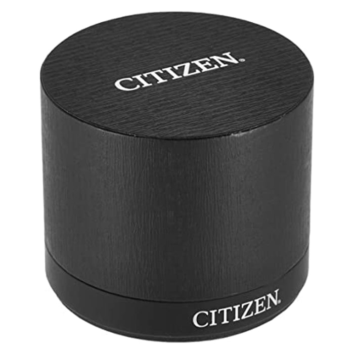 Citizen Mens Drive Quartz Blue Dial Black Stainless Steel Strap Casual Watch - AW1585-55L