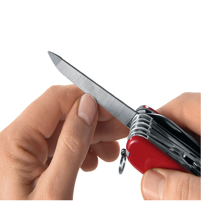 Victorinox Red Plastic Handle Stainless Steel Blade Swiss Army Pocket Knife - 0.6503