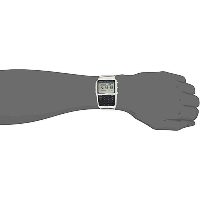 Casio Men's Black Dial Silver Stainless Steel Band Digital Quartz Watch - DBC-32D-1ADF