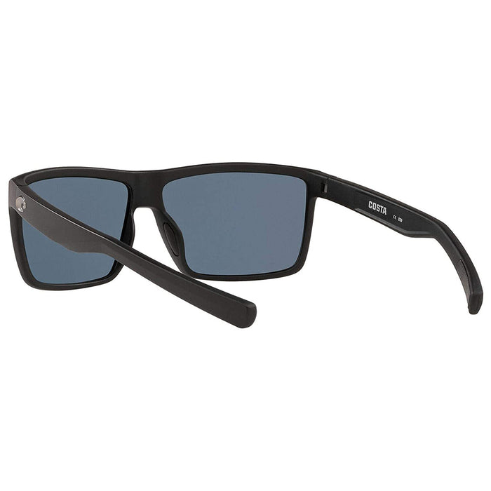 Costa Del Mar Mens Rinconcito Matte Black Frame Grey Polarized-580p Sunglasses - RIC11OGP