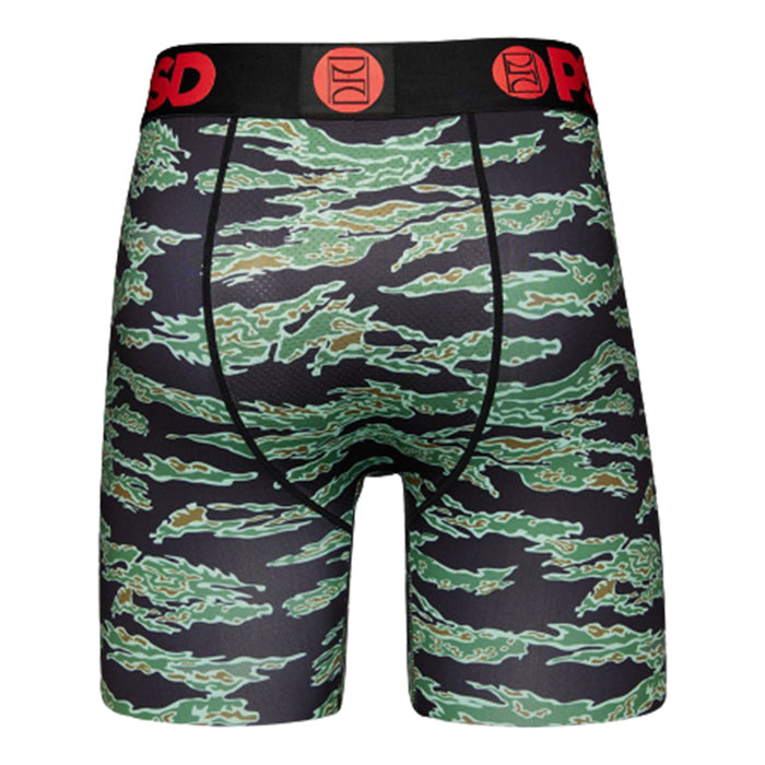 PSD Men's Black Warface Tiger Camo Boxer Briefs Underwear - 321180044-BLK
