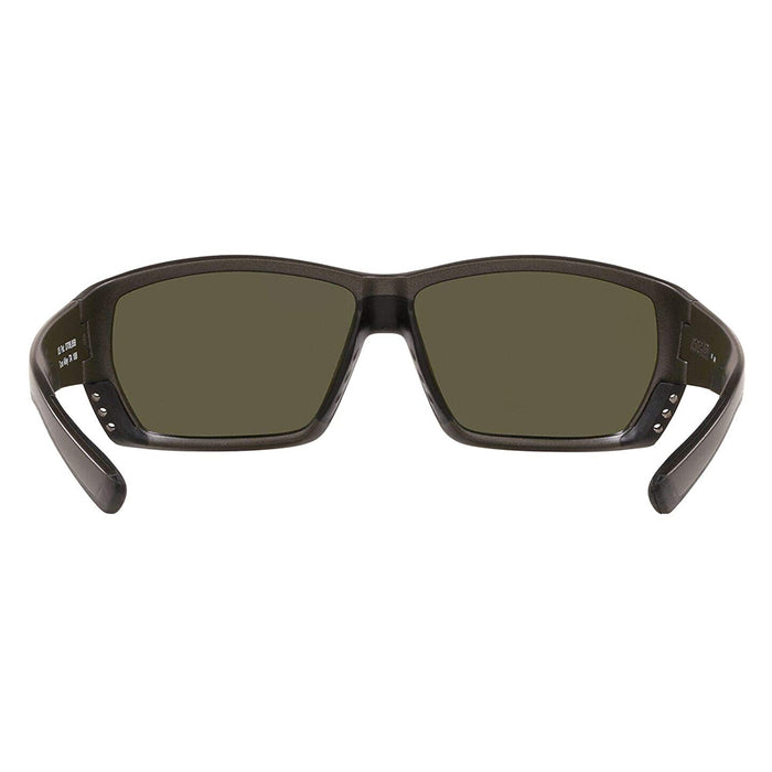 Costa Del Mar Mens Tuna Alley Matte Steel Frame Grey Blue Mirror Polarized 580g Lens Sunglasses - TA188OBMGLP