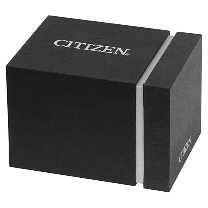 Citizen Mens Black Dial Rubber Band Eco-Drive Quartz Watch - AT2437-13E