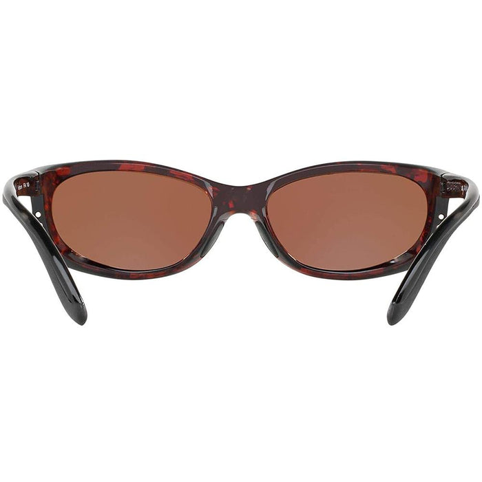 Costa Del Mar Mens Fathom Tortoise Frame Brown Polarized Lens Oval Sunglasses - FA10OCP - WatchCo.com