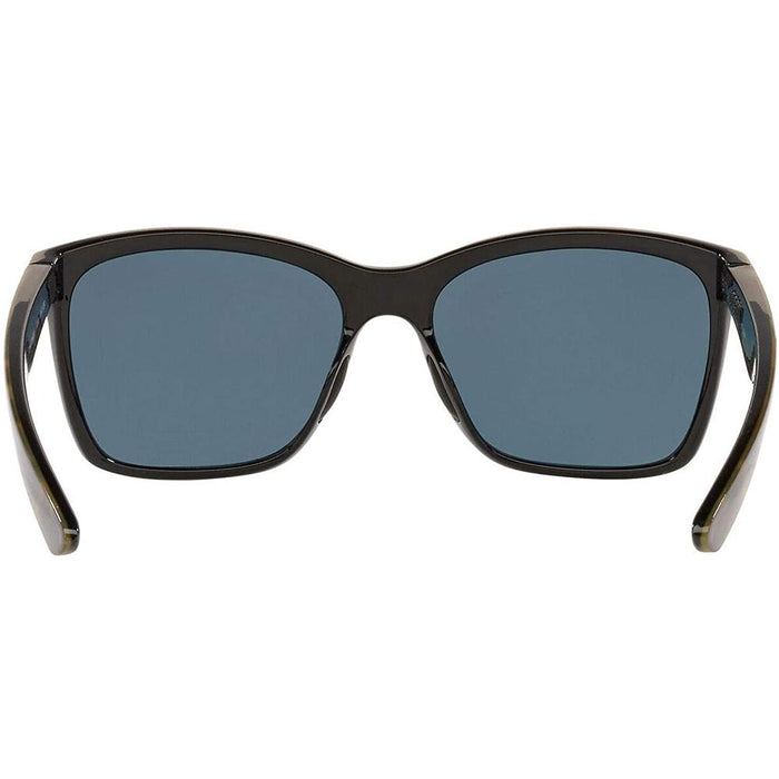 Costa Del Mar Womens Anaa Shiny Olive Tortoise Frame Grey Polarized 580p Lens Sunglasses - ANA109CGP - WatchCo.com