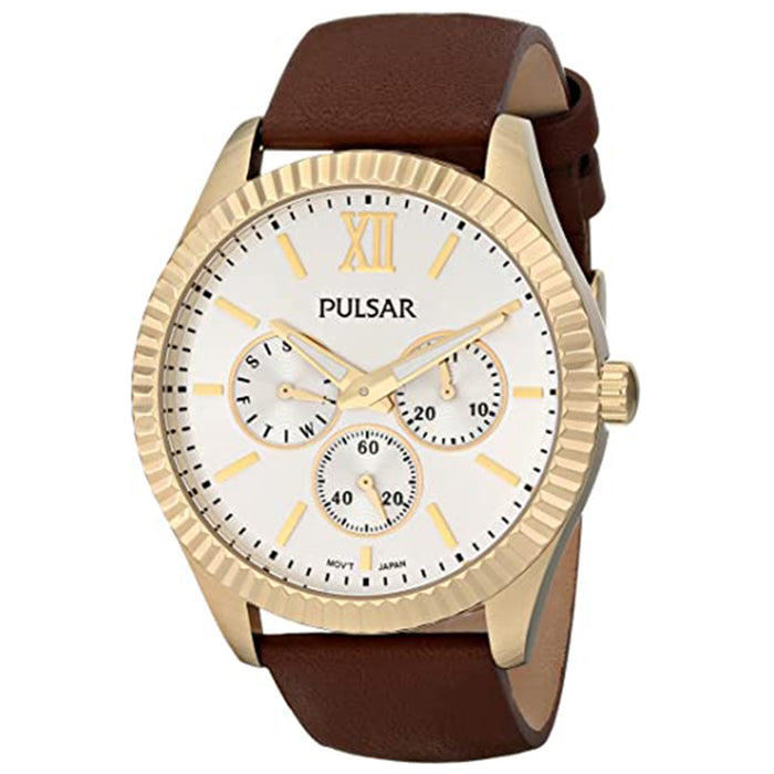 Pulsar Womens Business Collection Analog Display Japanese Quartz Brown Watch - PP6144