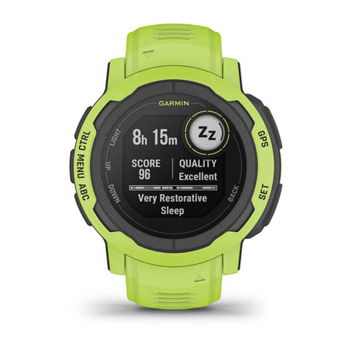 Garmin Instinct 2 - Standard Edition Electric Lime Smaller-Sized Multi-GNSS Support Watch - 010-02626-11