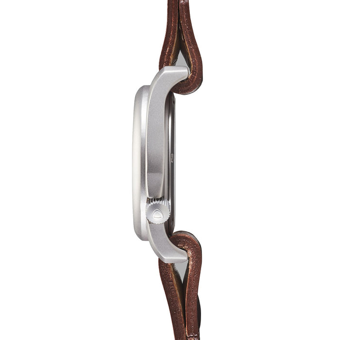 Bertucci A-4T Vintage 44 Aero Men's Titanium Watch - Vintage Tan Leather Strap - Black Aero Dial - 13401