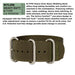 BERTUCCI Men's Black Dial Defender Olive Nylon Watches | WatchCo.com