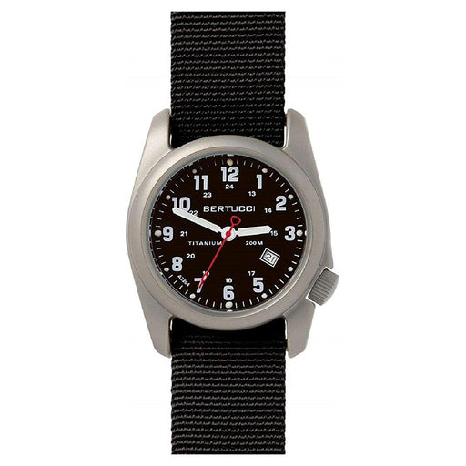 Bertucci A-2T Men's Watch Titanium Black Nylon Watches | WatchCo.com