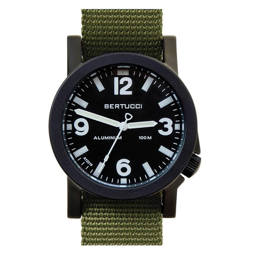 Bertucci A-6A Experior Men's Forest Nylon Band Black Japan Quartz Dial Watch