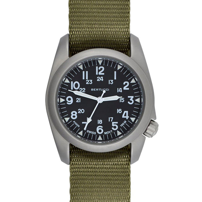 Bertucci Men's A-2S Vintage Field Drab Comfort-Web Watches | WatchCo.com