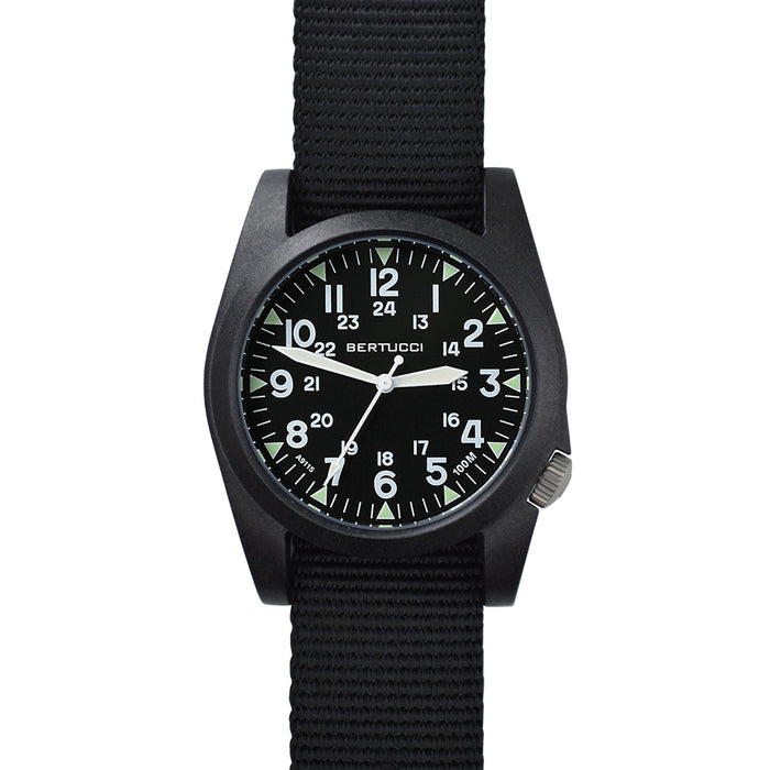 Bertucci Men's Black Dial Band Nylon Sapphire Watches | WatchCo.com
