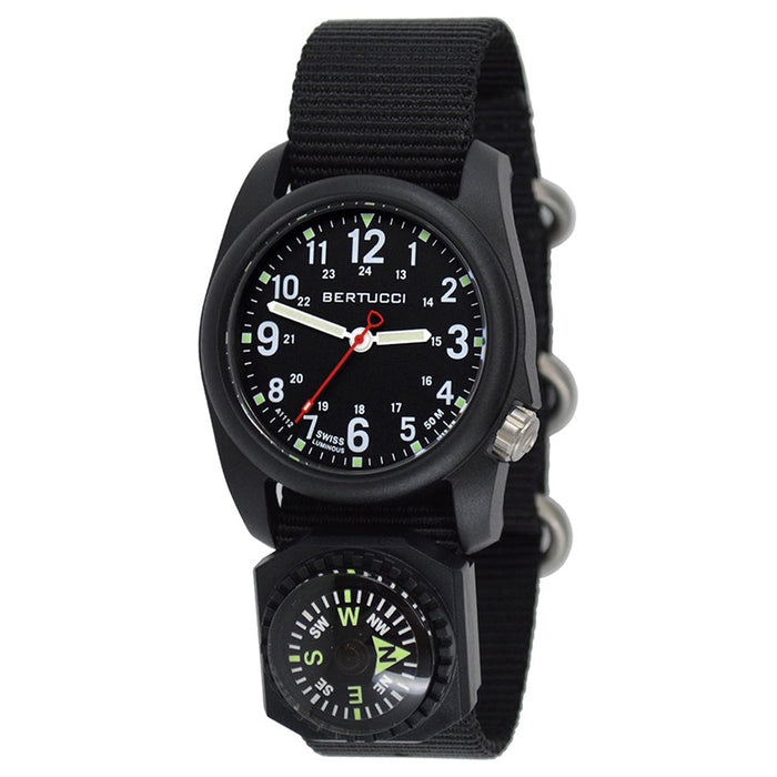 Bertucci Men's Black Dial Nylon Band Quartz Watches | WatchCo.com