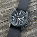 Bertucci Men's Vintage Durable Black Silver Dial Watches | WatchCo.com