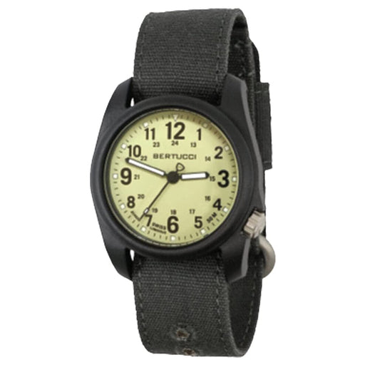 Bertucci Mens DX3 Black Dial Nylon Band Watches | WatchCo.com