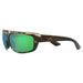 Costa Del Mar Mens Wetlands Frame Green Sunglasses | WatchCo.com