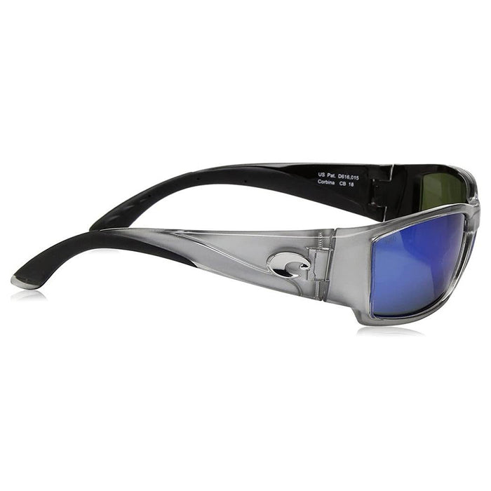 Costa Del Mar Mens Corbina Silver Frame Sunglasses | WatchCo.com