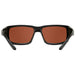 Costa Del Mar Mens Rectangular Blackout Copper Sunglasses | WatchCo.com