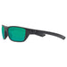 Costa Del Mar Mens Whitetip Rectangular Blackout, Sunglasses | WatchCo.com