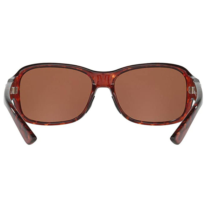 Costa Del Mar Women Rectangular Tortoise Copper Sunglasses | WatchCo.com