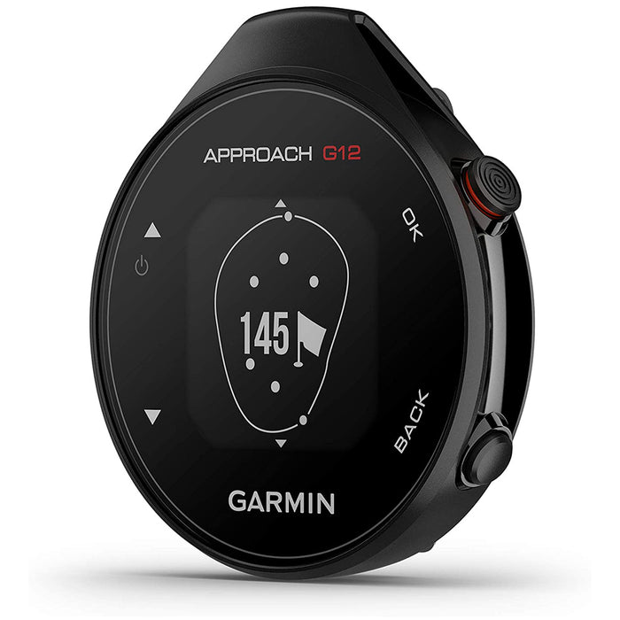 Garmin Approach G12 Clip-on Golf GPS Rangefinder 42k+ Preloaded Courses Black Watch - 010-02555-00