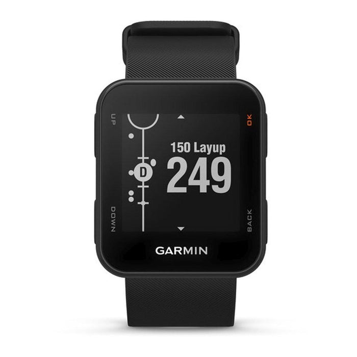 Garmin Approach S10 Unisex Black Silicone Band Black Digital Dial GPS Golf SmartWatch