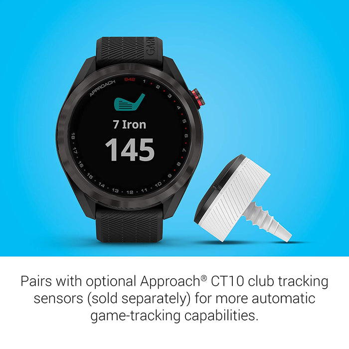 Garmin Approach S42 Silicone Band Black GPS Golf Smartwatch