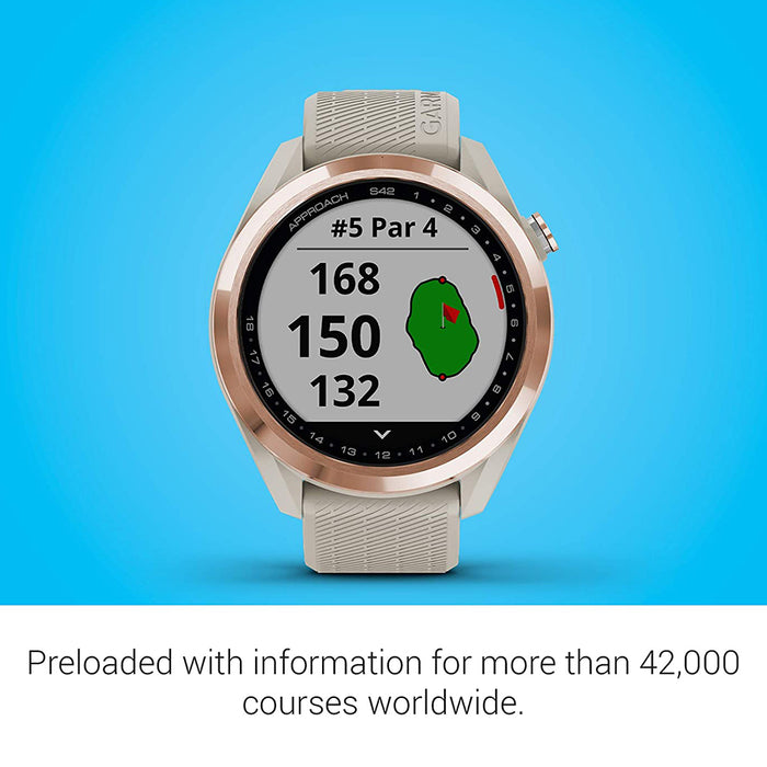 Garmin Approach S42 Touchscreen Lightweight Rose Gold Watches