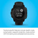 Garmin Instinct Outdoor Mens Black Tactical Edition Band Black Digital Dial Smart Watch