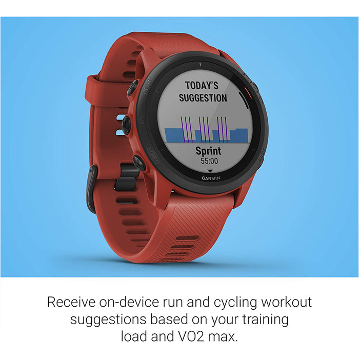Garmin Unisex Forerunner 745 Magma Red GPS Running Smartwatch