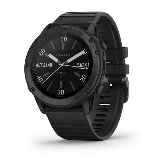 Garmin Unisex Tactix Black Silicone Band Sapphire Edition Delta Tactical Military GPS Smartwatch