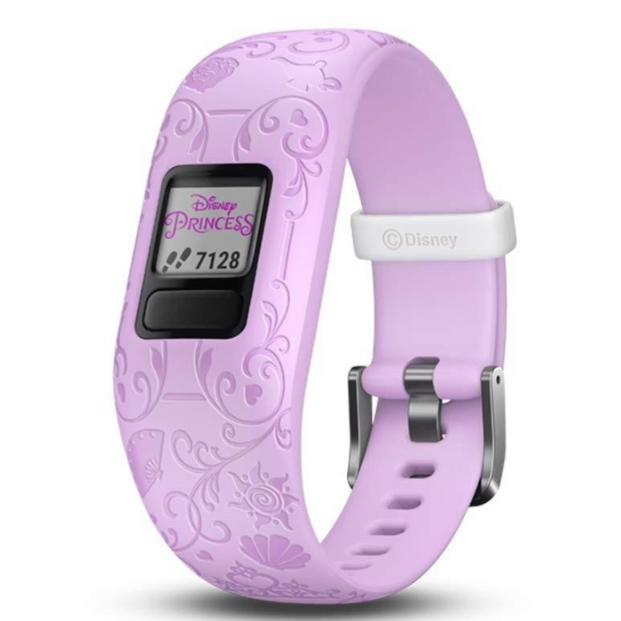 Garmin vivofit Jr 2 Kids Purple Silicone Band Fitness/activity Tracker Disney Princess Smart Watch - 010-01909-34