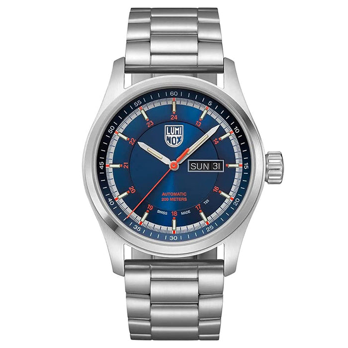 LUMINOX Mens Blue Dial Silver Stainless Steel Watches | WatchCo.com